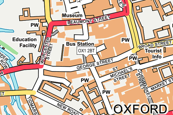 OX1 2BT map - OS OpenMap – Local (Ordnance Survey) OX1 2BT map - OS OpenMap – Local (Ordnance Survey)