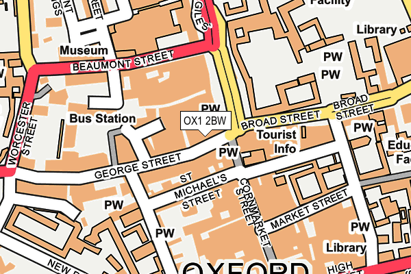 OX1 2BW map - OS OpenMap – Local (Ordnance Survey) OX1 2BW map - OS OpenMap – Local (Ordnance Survey)