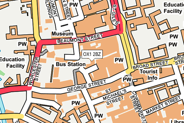 OX1 2BZ map - OS OpenMap – Local (Ordnance Survey) OX1 2BZ map - OS OpenMap – Local (Ordnance Survey)