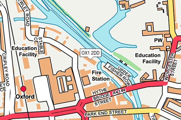 OX1 2DD map - OS OpenMap – Local (Ordnance Survey) OX1 2DD map - OS OpenMap – Local (Ordnance Survey)