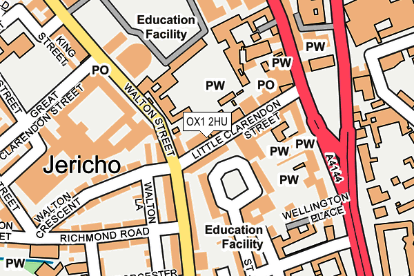 OX1 2HU map - OS OpenMap – Local (Ordnance Survey)