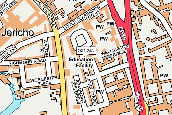 OX1 2JA map - OS OpenMap – Local (Ordnance Survey) OX1 2JA map - OS OpenMap – Local (Ordnance Survey)