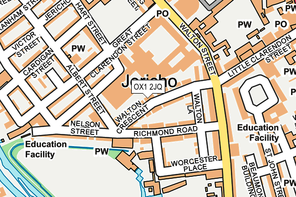 OX1 2JQ map - OS OpenMap – Local (Ordnance Survey) OX1 2JQ map - OS OpenMap – Local (Ordnance Survey)