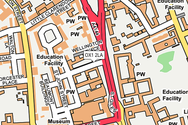 OX1 2LA map - OS OpenMap – Local (Ordnance Survey) OX1 2LA map - OS OpenMap – Local (Ordnance Survey)