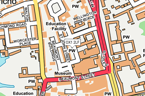 OX1 2LF map - OS OpenMap – Local (Ordnance Survey) OX1 2LF map - OS OpenMap – Local (Ordnance Survey)