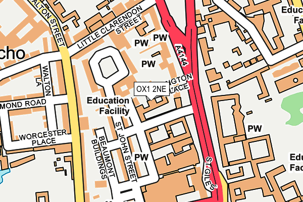OX1 2NE map - OS OpenMap – Local (Ordnance Survey) OX1 2NE map - OS OpenMap – Local (Ordnance Survey)