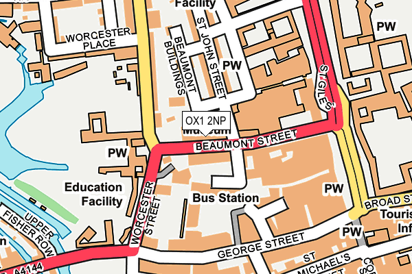 OX1 2NP map - OS OpenMap – Local (Ordnance Survey) OX1 2NP map - OS OpenMap – Local (Ordnance Survey)