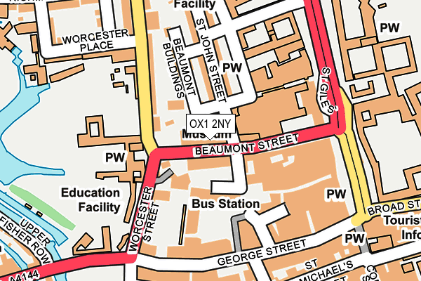 OX1 2NY map - OS OpenMap – Local (Ordnance Survey) OX1 2NY map - OS OpenMap – Local (Ordnance Survey)