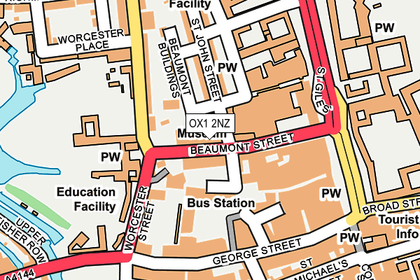 OX1 2NZ map - OS OpenMap – Local (Ordnance Survey) OX1 2NZ map - OS OpenMap – Local (Ordnance Survey)