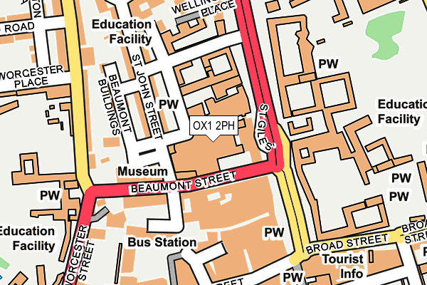 OX1 2PH map - OS OpenMap – Local (Ordnance Survey) OX1 2PH map - OS OpenMap – Local (Ordnance Survey)
