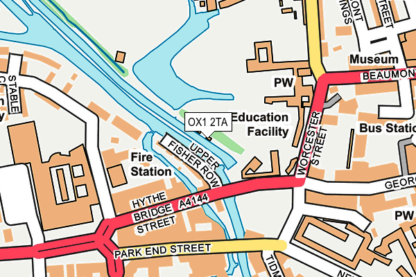 OX1 2TA map - OS OpenMap – Local (Ordnance Survey) OX1 2TA map - OS OpenMap – Local (Ordnance Survey)