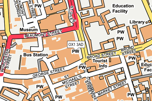 OX1 3AD map - OS OpenMap – Local (Ordnance Survey) OX1 3AD map - OS OpenMap – Local (Ordnance Survey)