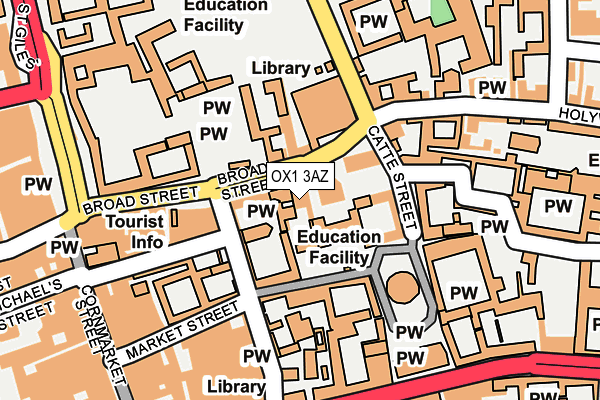 OX1 3AZ map - OS OpenMap – Local (Ordnance Survey) OX1 3AZ map - OS OpenMap – Local (Ordnance Survey)