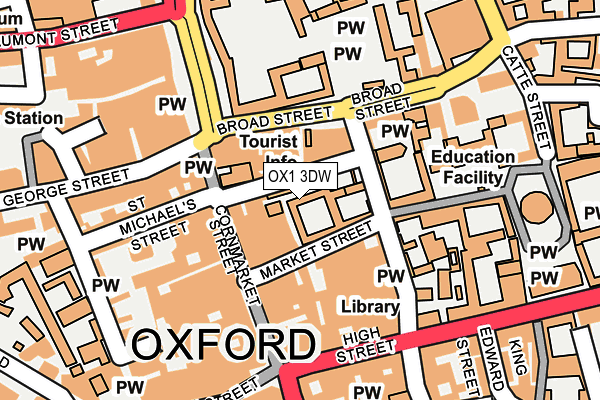 OX1 3DW map - OS OpenMap – Local (Ordnance Survey) OX1 3DW map - OS OpenMap – Local (Ordnance Survey)