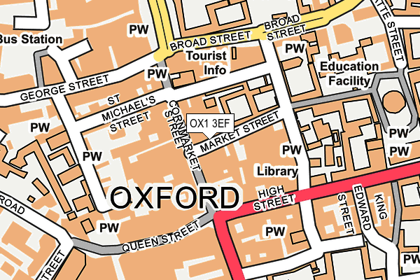 OX1 3EF map - OS OpenMap – Local (Ordnance Survey) OX1 3EF map - OS OpenMap – Local (Ordnance Survey)
