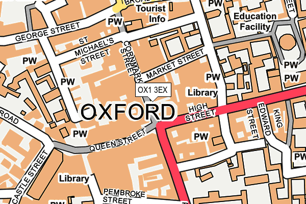 OX1 3EX map - OS OpenMap – Local (Ordnance Survey) OX1 3EX map - OS OpenMap – Local (Ordnance Survey)