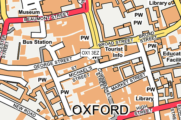 OX1 3EZ map - OS OpenMap – Local (Ordnance Survey)