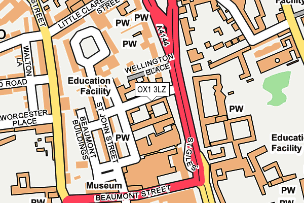 OX1 3LZ map - OS OpenMap – Local (Ordnance Survey) OX1 3LZ map - OS OpenMap – Local (Ordnance Survey)