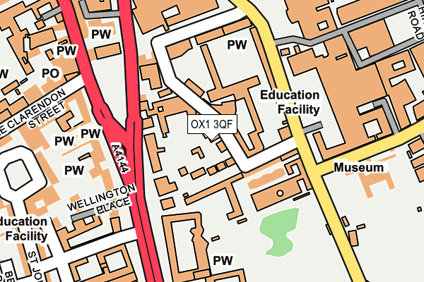 OX1 3QF map - OS OpenMap – Local (Ordnance Survey)