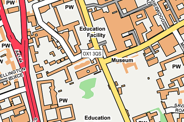OX1 3QS map - OS OpenMap – Local (Ordnance Survey) OX1 3QS map - OS OpenMap – Local (Ordnance Survey)