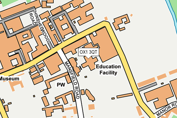 OX1 3QT map - OS OpenMap – Local (Ordnance Survey) OX1 3QT map - OS OpenMap – Local (Ordnance Survey)