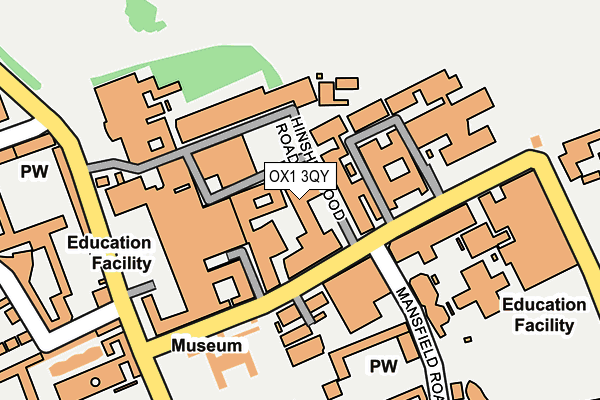 OX1 3QY map - OS OpenMap – Local (Ordnance Survey) OX1 3QY map - OS OpenMap – Local (Ordnance Survey)