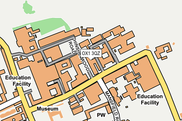 OX1 3QZ map - OS OpenMap – Local (Ordnance Survey) OX1 3QZ map - OS OpenMap – Local (Ordnance Survey)