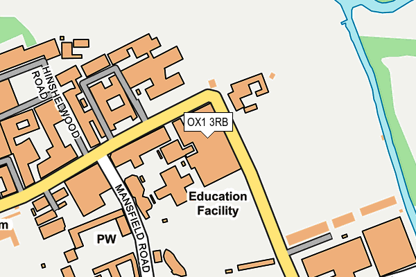 OX1 3RB map - OS OpenMap – Local (Ordnance Survey) OX1 3RB map - OS OpenMap – Local (Ordnance Survey)