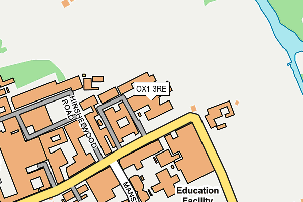 OX1 3RE map - OS OpenMap – Local (Ordnance Survey) OX1 3RE map - OS OpenMap – Local (Ordnance Survey)