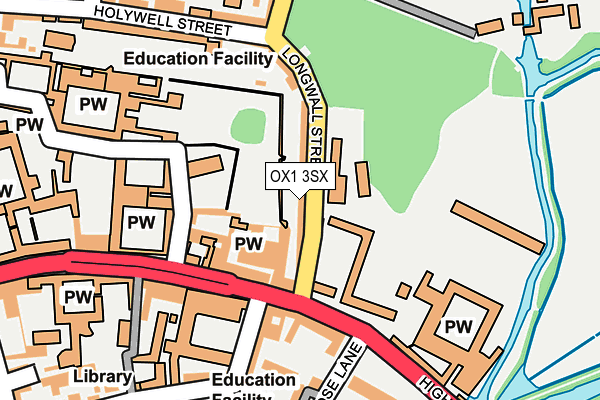 OX1 3SX map - OS OpenMap – Local (Ordnance Survey) OX1 3SX map - OS OpenMap – Local (Ordnance Survey)