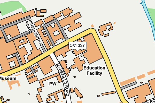 OX1 3SY map - OS OpenMap – Local (Ordnance Survey) OX1 3SY map - OS OpenMap – Local (Ordnance Survey)