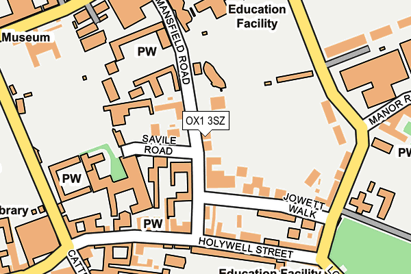 OX1 3SZ map - OS OpenMap – Local (Ordnance Survey) OX1 3SZ map - OS OpenMap – Local (Ordnance Survey)