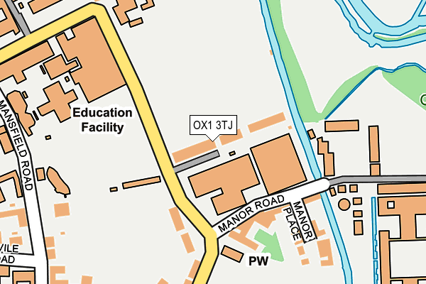 OX1 3TJ map - OS OpenMap – Local (Ordnance Survey) OX1 3TJ map - OS OpenMap – Local (Ordnance Survey)