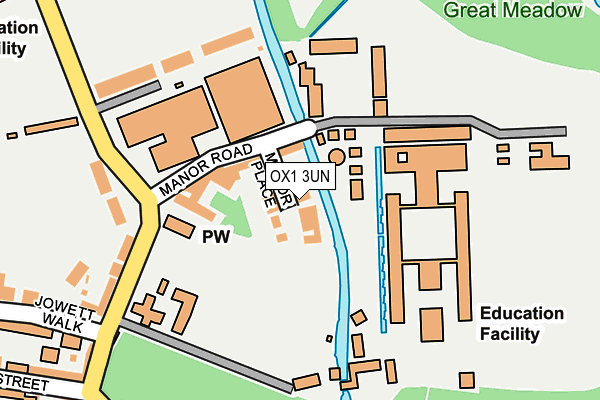 OX1 3UN map - OS OpenMap – Local (Ordnance Survey) OX1 3UN map - OS OpenMap – Local (Ordnance Survey)