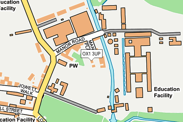 OX1 3UP map - OS OpenMap – Local (Ordnance Survey)