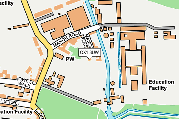 OX1 3UW map - OS OpenMap – Local (Ordnance Survey) OX1 3UW map - OS OpenMap – Local (Ordnance Survey)