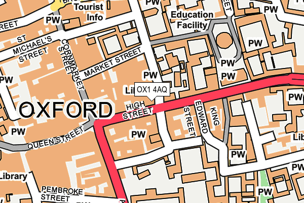 OX1 4AQ map - OS OpenMap – Local (Ordnance Survey) OX1 4AQ map - OS OpenMap – Local (Ordnance Survey)
