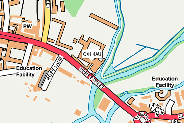 OX1 4AU map - OS OpenMap – Local (Ordnance Survey) OX1 4AU map - OS OpenMap – Local (Ordnance Survey)