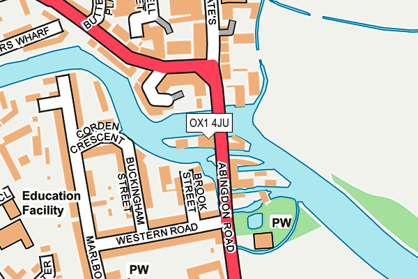 OX1 4JU map - OS OpenMap – Local (Ordnance Survey)