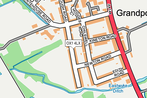 OX1 4LX map - OS OpenMap – Local (Ordnance Survey) OX1 4LX map - OS OpenMap – Local (Ordnance Survey)
