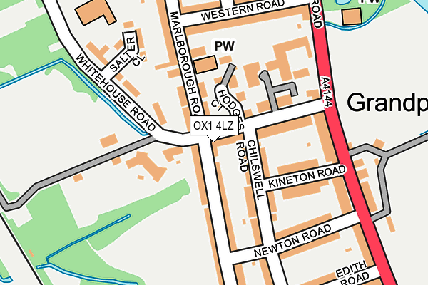 OX1 4LZ map - OS OpenMap – Local (Ordnance Survey) OX1 4LZ map - OS OpenMap – Local (Ordnance Survey)