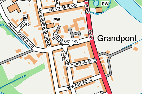 OX1 4PA map - OS OpenMap – Local (Ordnance Survey) OX1 4PA map - OS OpenMap – Local (Ordnance Survey)