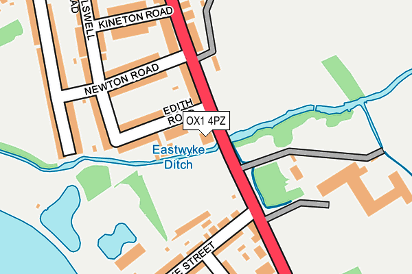 OX1 4PZ map - OS OpenMap – Local (Ordnance Survey) OX1 4PZ map - OS OpenMap – Local (Ordnance Survey)