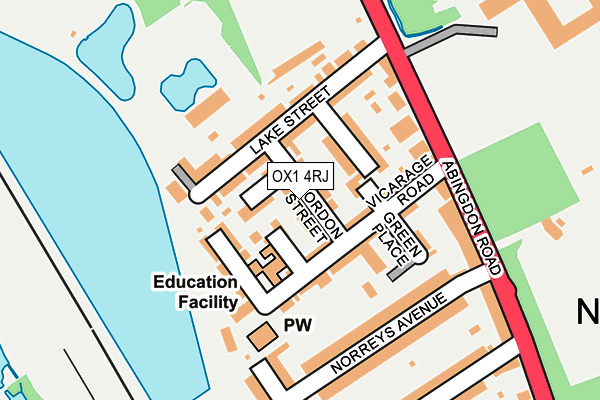 OX1 4RJ map - OS OpenMap – Local (Ordnance Survey) OX1 4RJ map - OS OpenMap – Local (Ordnance Survey)