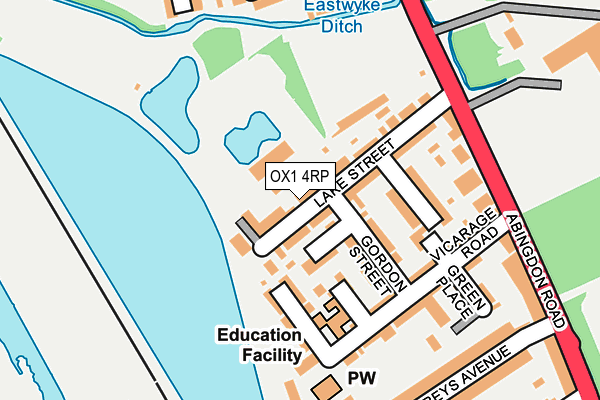 OX1 4RP map - OS OpenMap – Local (Ordnance Survey) OX1 4RP map - OS OpenMap – Local (Ordnance Survey)