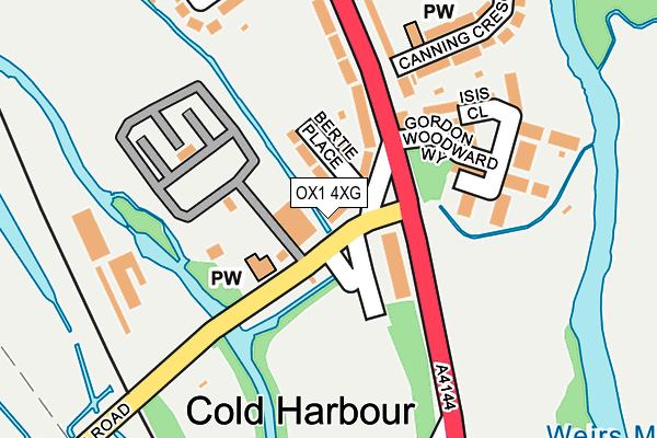 OX1 4XG map - OS OpenMap – Local (Ordnance Survey) OX1 4XG map - OS OpenMap – Local (Ordnance Survey)