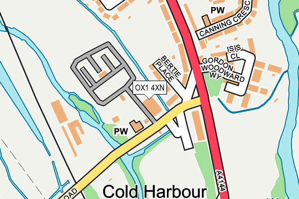 OX1 4XN map - OS OpenMap – Local (Ordnance Survey) OX1 4XN map - OS OpenMap – Local (Ordnance Survey)