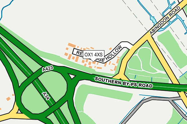 OX1 4XS map - OS OpenMap – Local (Ordnance Survey) OX1 4XS map - OS OpenMap – Local (Ordnance Survey)