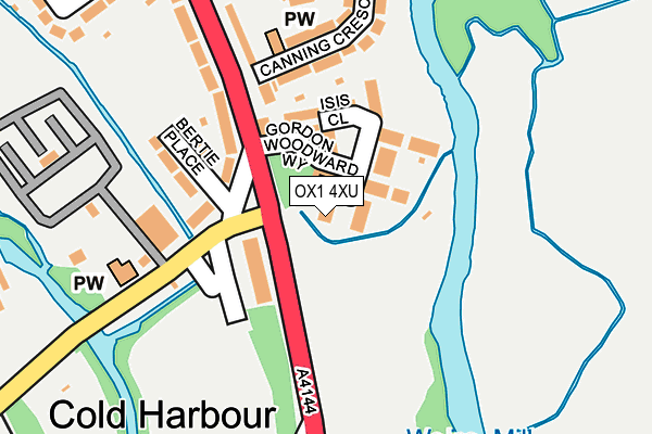 OX1 4XU map - OS OpenMap – Local (Ordnance Survey) OX1 4XU map - OS OpenMap – Local (Ordnance Survey)