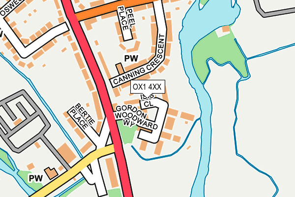 OX1 4XX map - OS OpenMap – Local (Ordnance Survey) OX1 4XX map - OS OpenMap – Local (Ordnance Survey)